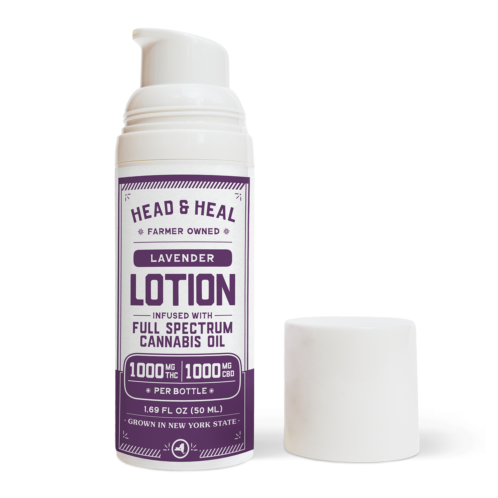 Head | Heal Lavender Scented Lotion Full Spectrum 1000mg Cbd 1