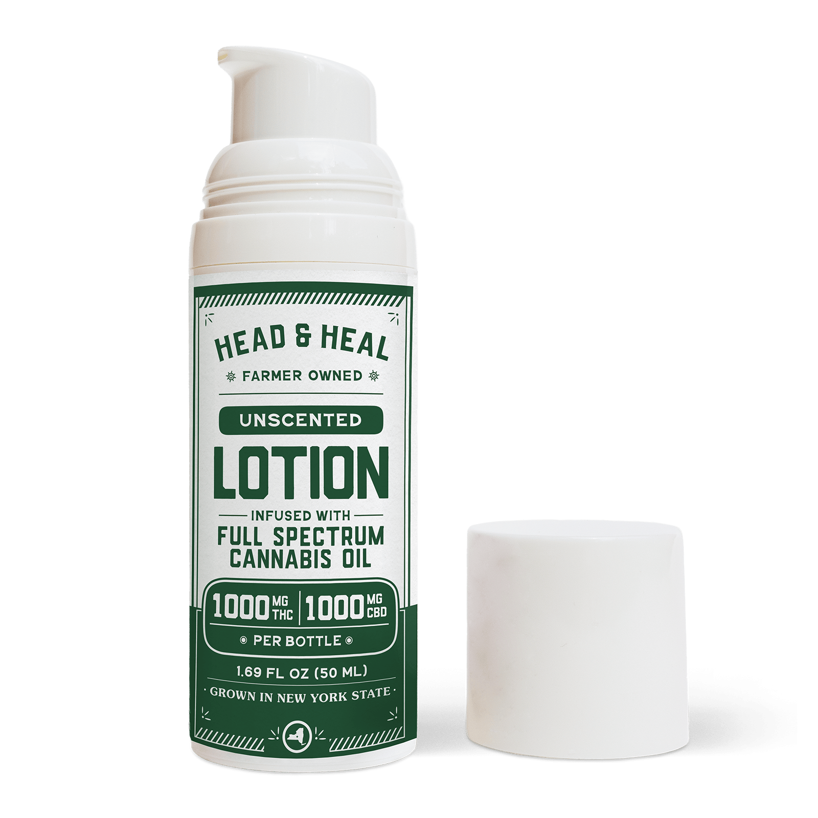 Head | Heal Unscented Lotion Full Spectrum 1000mg Cbd 1000mg T