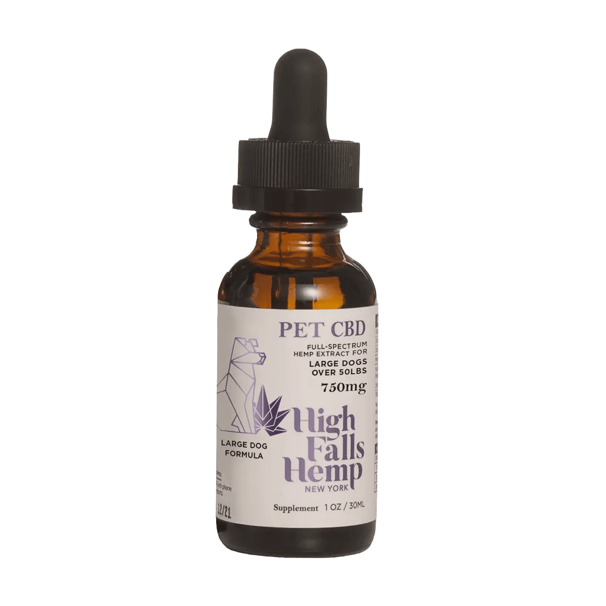 High | Falls Hemp Pet Cbd Tincture Large Dogs 750mg Cbd 30ml